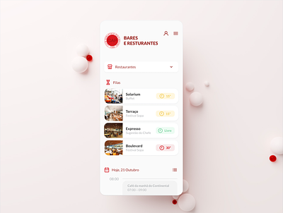 Restaurant App blender3d colors design ui ux