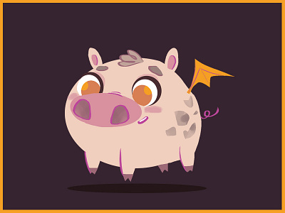 Piggy animal character character design children book halloween illustration kid piggy vampire