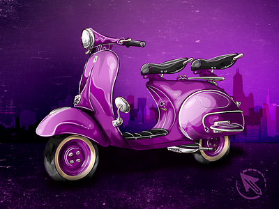 Vespa Dribbble