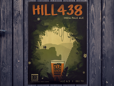 Hill438 - craft beer poster adobe illustrator adobe photoshop craft beer illustration nova runda poster