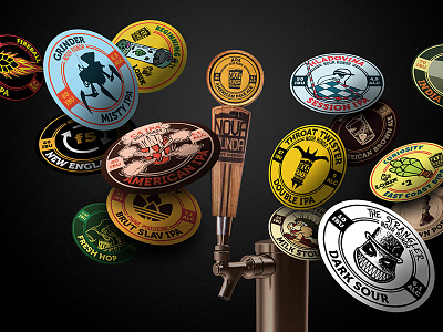 Beer tap handle and magnets adobe illustrator adobe photoshop beer craft beer design graphic design illustration nova runda product design