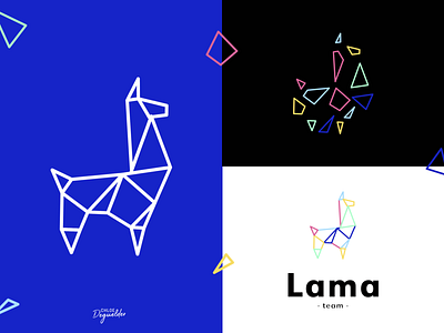 LAMA TEAM - Visual Identity 🦙 brand branding design graphic design icon identity logo typography ui