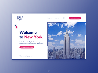 New York City Landing Page 🗽 brand branding design graphic design illustration logo ui ux web website