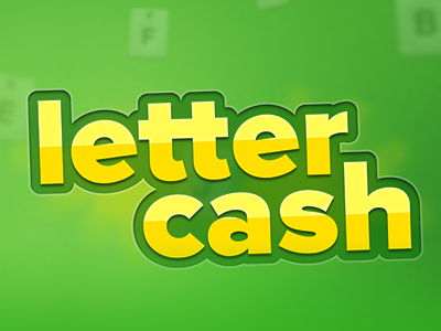 Lettercash Logo app brand game glow green identity iphone letters word words yellow