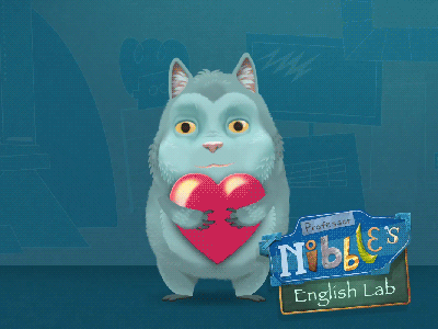 Heart thief animal children creature educational english game illustration ios jump kids learn nibble