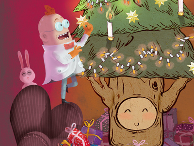 Happy holidays everyone! best card cartoon christmas end holiday illustration wishes x mas xmas year