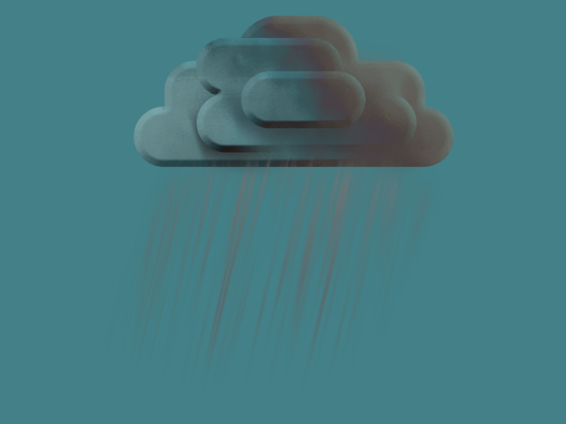 Animated heavy rain icon