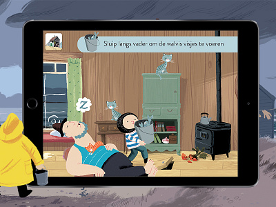 De Kleine Walvis: slink minigame animation app book children childrens game illustration kids minigame picture story