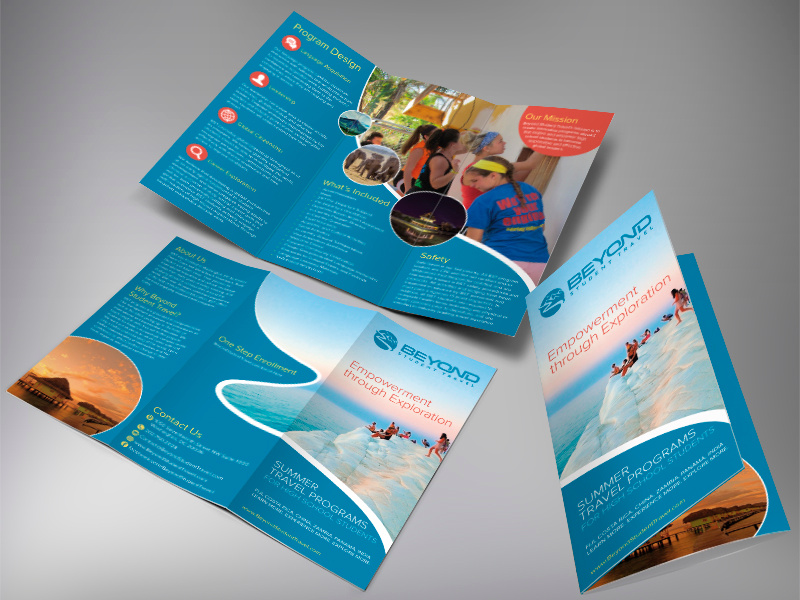 Travel brochure examples for students
