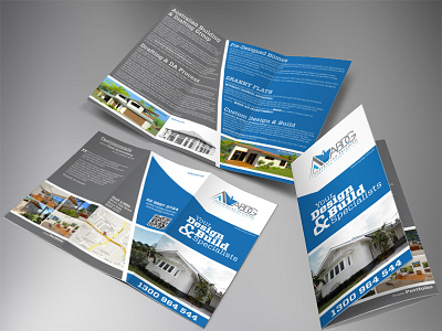 Contest winning design for a Trifold Brochure for ABDG brochure building construction home layout trifold