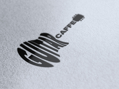 Guitar Caffe Logo caffe guitar guitar caffee logo