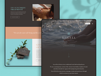 Hygeia — Home Page brand colour design digital identity logo ui vector webdesign website