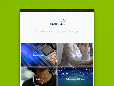 Taoglas IoT — Landing Page brand branding colour design digital identity logo ui webdesign website