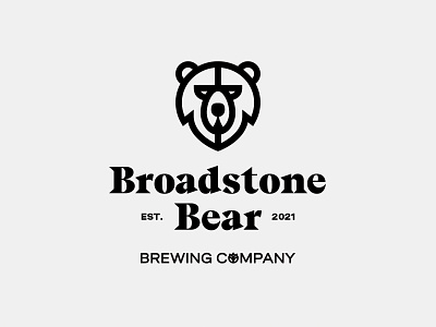 Broadstone Bear — Positive Option bear beer black brand branding colour design graphic design identity illustration logo typography vector white
