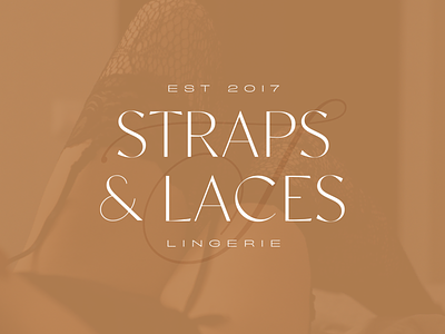 Straps & Laces — Brand Card 2 brand branding colour design identity lingerie logo underwear vector women