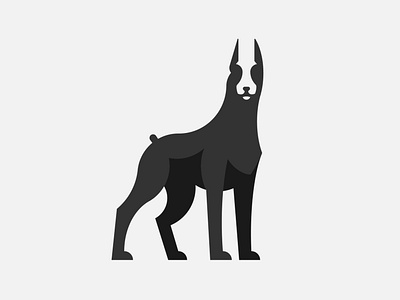 Negative Space - Doberman doberman dog illustration logo logodesign logodesigner logodesigns logotype negative space logo negativespace