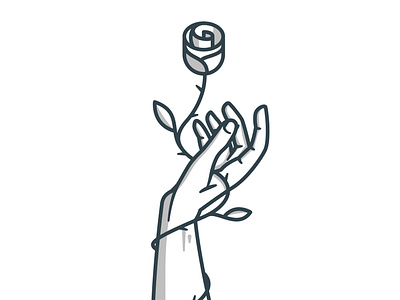 Rose hand Giving