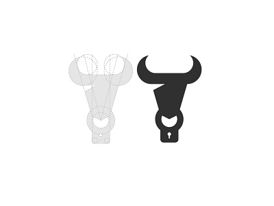 Bull + Lock concept brand branding circles design flow forsale geometric geometry lines logo minimal minimalistic modern simplistic