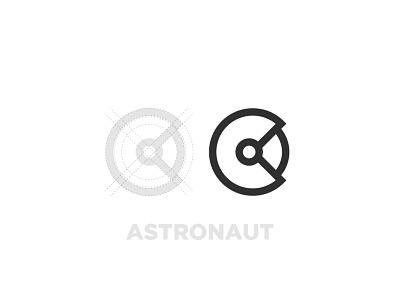 Astronaut brand branding circles design flow forsale geometric geometry icon identity lines logo minimal minimalistic modern simplistic vector