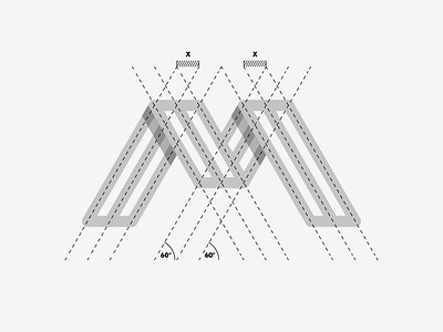 M - mark brand branding design flow geometric geometric art geometric design geometry grid grid design grid layout grid logo grids identity lines logo minimal minimalistic modern