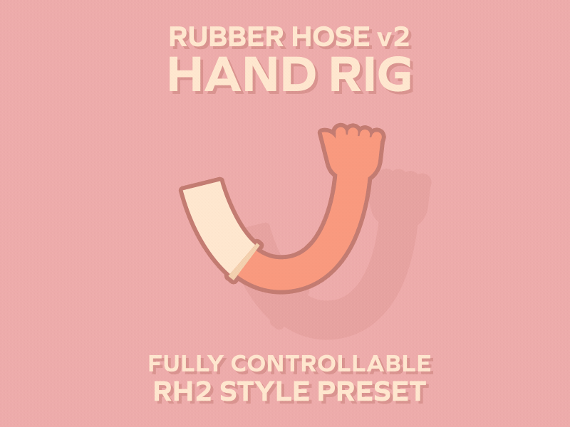 RubberHose2 Hand Rig arm rig character animation hand rig rubberhose shape layer style preset