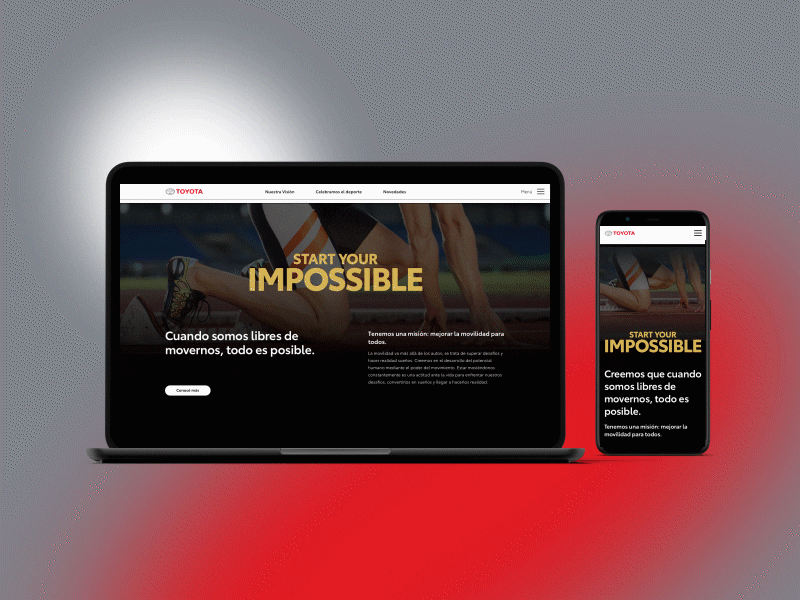 Start your impossible cars design interface sports ui web website