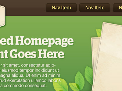 Native Leaf Homepage website