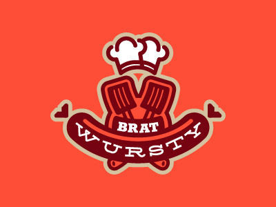 Brat Wursty branding cheese fast food food hot logo meat sausage