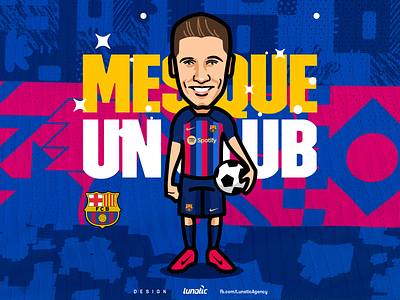 Robert Lewandowski - Cartoon barcelona cartoon football graphic design la liga lewandowski lunatic agency mascot rl9 robert lewandowski soccer sport
