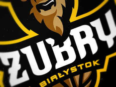 Bison Basket Logo basketball bison brown buffalo bull logo nba poland sport yellow