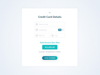 Credit Card Checkout credit card product design user experience user interface