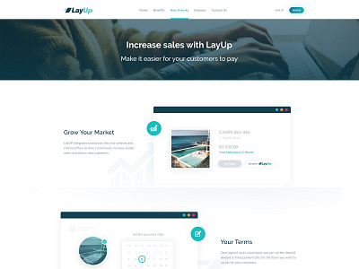 Layup - How It Works branding cape town design landing page product design south africa ui user experience user interface ux