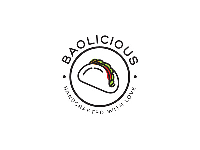 Baolicious Logo bao branding food logo