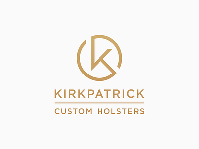 Kirkpatrick logo branding flat gradient icon illustration illustrator logo minimal typography vector