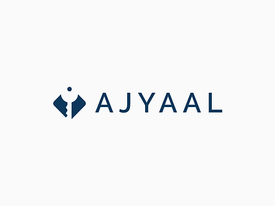 Ajyaal logo branding design flat icon illustrator key logo minimal negativespace vector