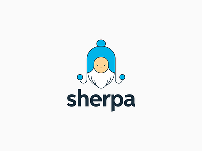 Sherpa logo concept beard blue branding cold design everest illustration illustrator logo mounain sherpa vector winter