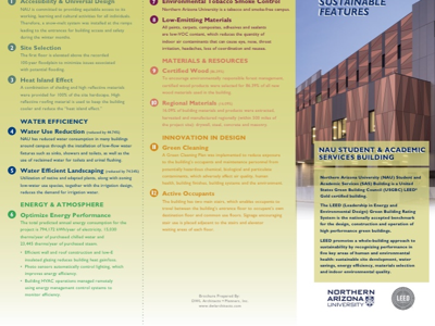 Brochure brochure design features sustainable