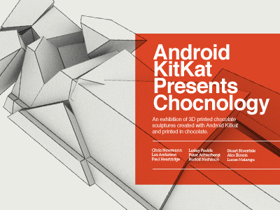 Android + KitKat Exhibition Poster android design kitkat poster typography