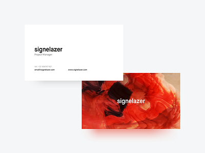 Signelazer - Printed business card challenge design print printed
