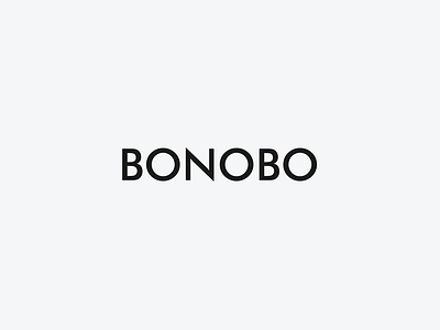 Bonobo Brand Mark brand design logo logo design logotype mark minimalist monogram typography