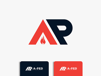 Construction logo design | A-Ped branding colorful design fullcolor logo graphic design icon illustrator logo photoshop vector