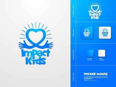 impact Kids logo branding colorful design fullcolor logo graphic design icon illustrator logo minimal vector