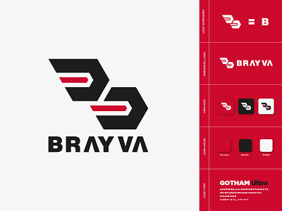 BRAYVA Logo branding colorful design elegant fashion design fullcolor logo graphic design icon logo simple design sports sports logo typography vector