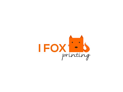I Fox Printing elegant logo fullcolor logo logo logo simple minimalis logo printing sweet logo vecktor