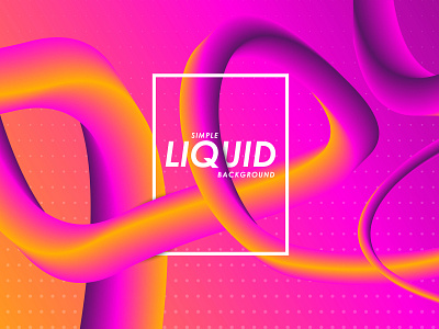 Simple Liquid Background Vector Template