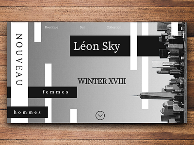 Léon Sky web UI fashion ui design ui designer ux design web ui