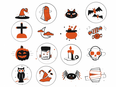 Halloween icons icons halloween