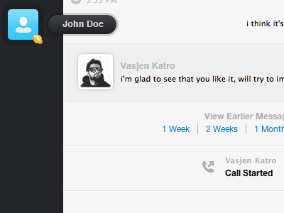 Skype Chat Interface