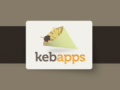 Kebapps Logo application blog brand brown katro kebapps logo orange vasjen