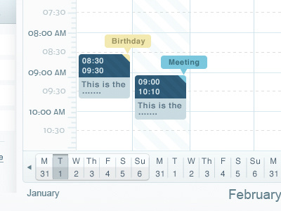 Events avatar calendar event katro mouse over tooltip
